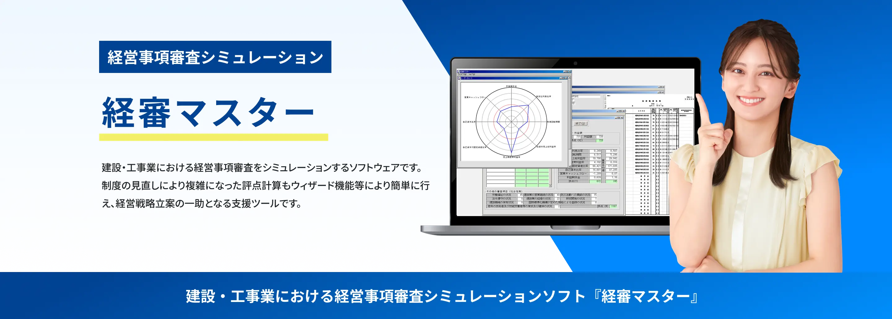 経営事項審査シミュレーション　経審マスター